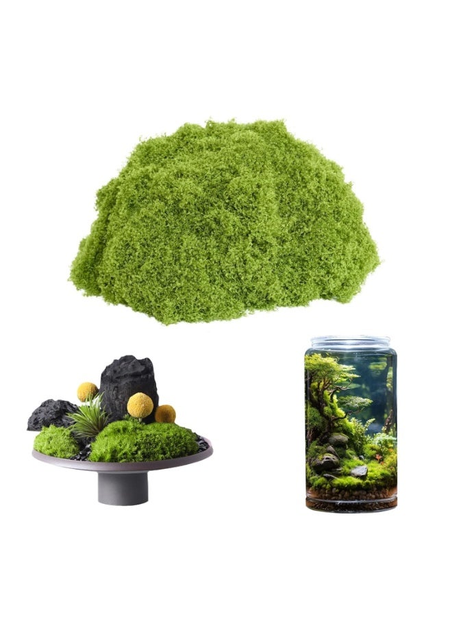 OSHIMA Artificial Moss Fake Green Grass, Faux Moss Decorative Artificial Plants, Artificial Plants Decoration, DIY Green Crafts, Wedding Decoration, Wall, Nativity, Nativity Scene - Image 1